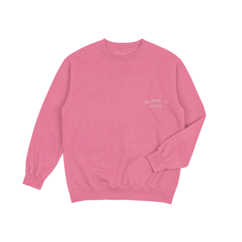 Sweater | Allergic to idiots - Roze