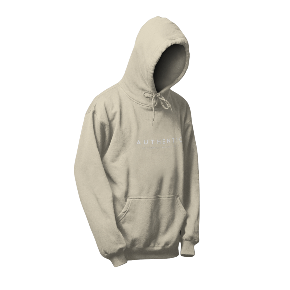 Hoodie | Authentic. Be yourself no matter what - Beige