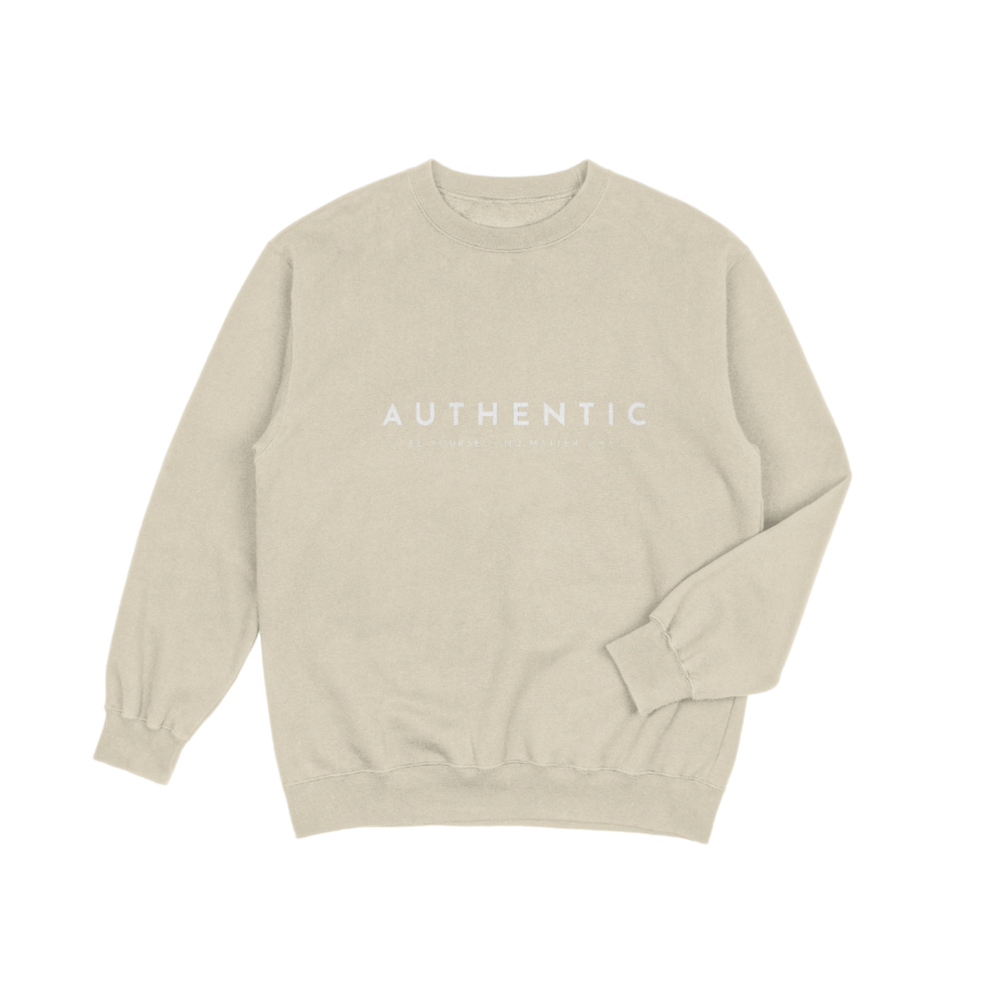 Sweater | Authentic. Be yourself no matter what - Beige