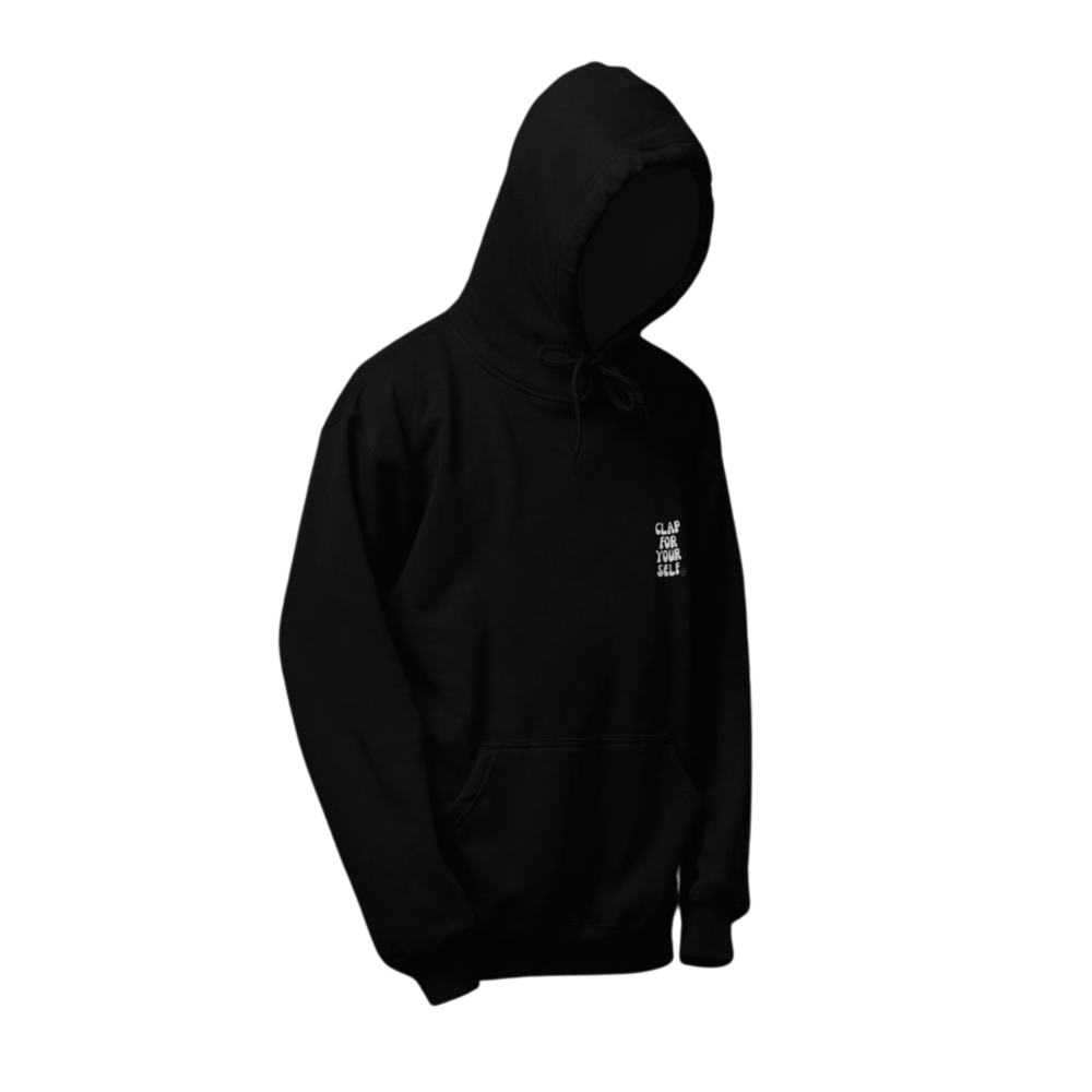 Hoodie | Clap for yourself - Zwart