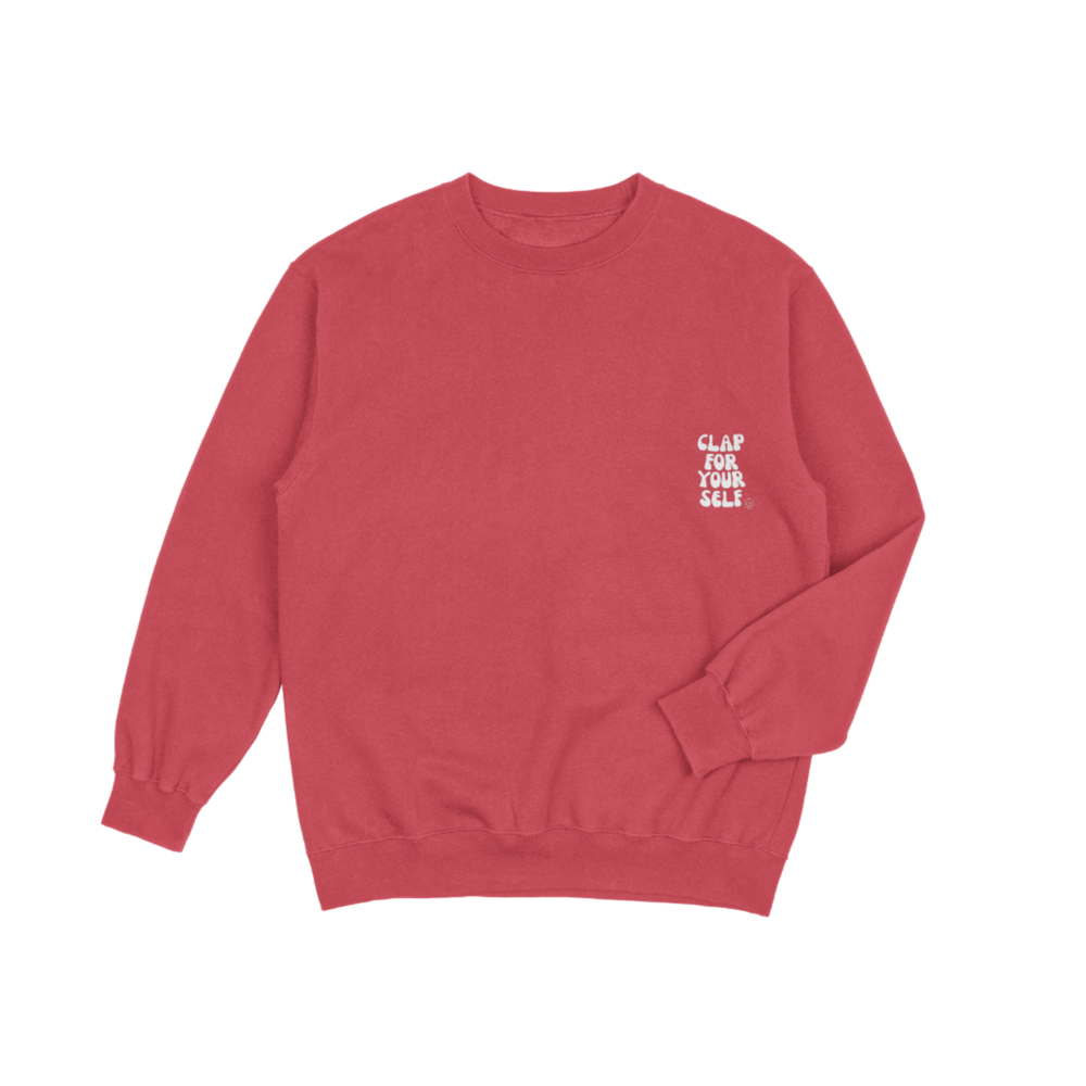 Sweater | Clap for yourself - Rood