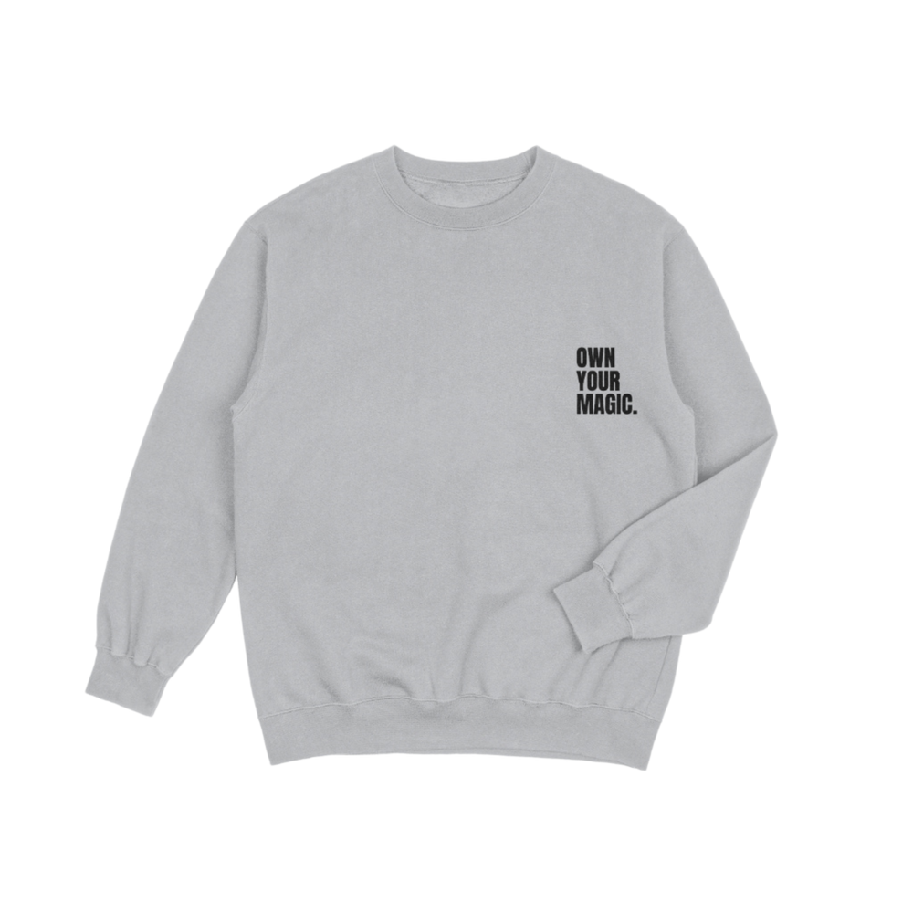 Sweater | Own your magic - Grijs