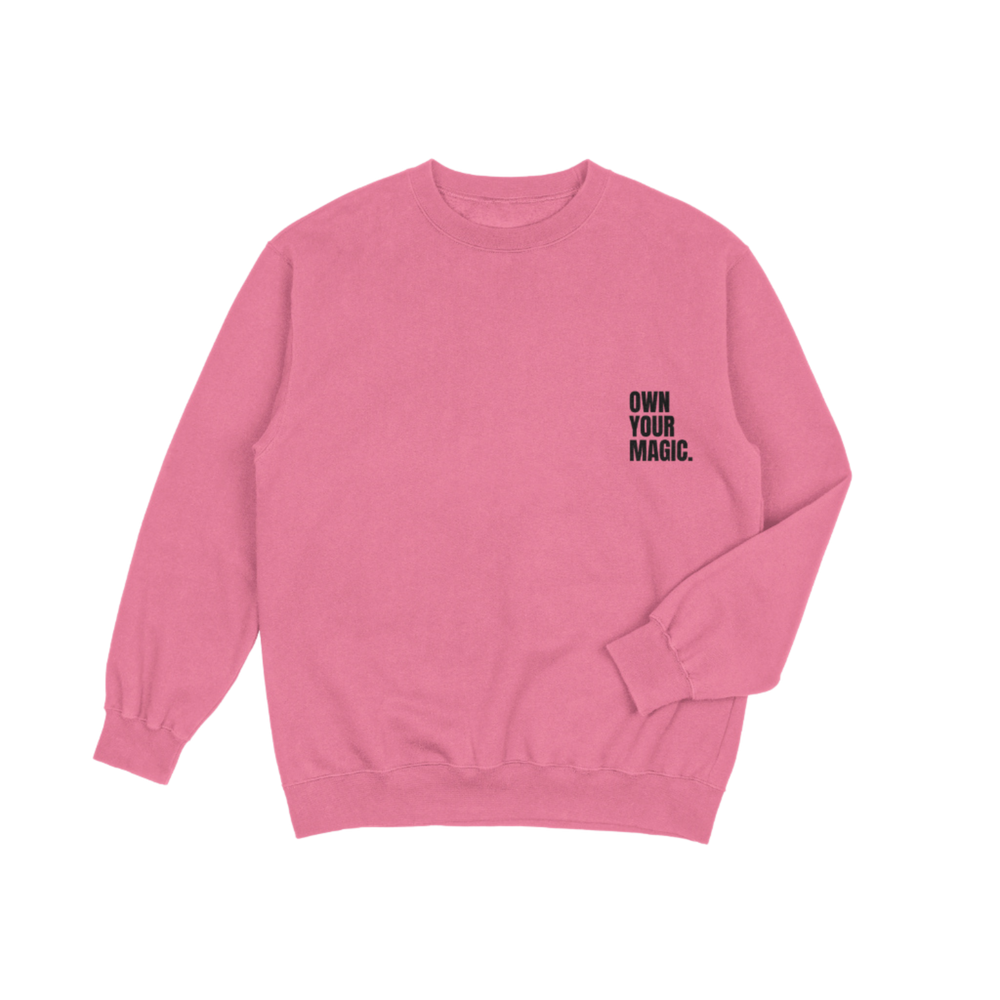 Sweater | Own your magic - Roze