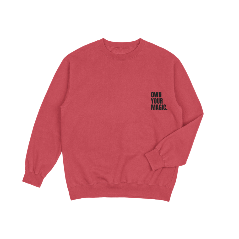 Sweater | Own your magic - Rood