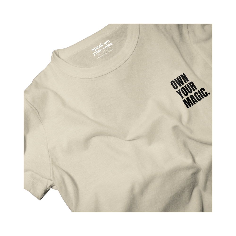 T-shirt | Own your magic - Beige